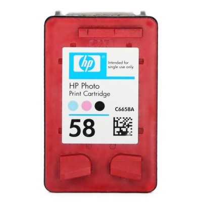 Rachat cartouche encre HP 58 Couleur Photo - C6658A vide