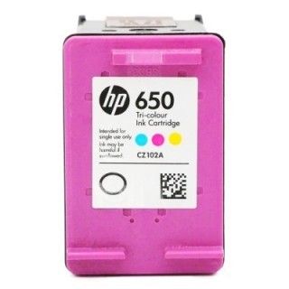 Rachat cartouche encre HP 650 Couleur - CZ102AE vide