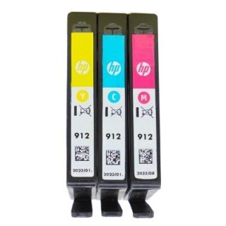 Rachat cartouche encre HP 912 Couleur - 3YL79AE / 3YL78AE / 3YL77AE vide