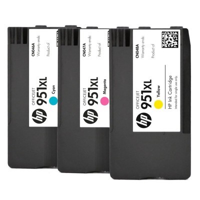Rachat cartouche encre HP 951XL Couleur - CN046A / CN047A / CN048A vide