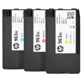 Rachat cartouche encre HP 963XL Couleur - 3JA27A / 3JA28A / 3JA29A vide
