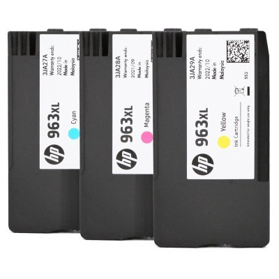Rachat cartouche encre HP 963XL Couleur - 3JA27A / 3JA28A / 3JA29A vide