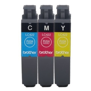 Rachat cartouche encre Brother - LC422C / LC422M / LC422Y vide