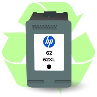 Rachat cartouche encre HP 62/62XL Noir recyclée ou remanufacturée vide