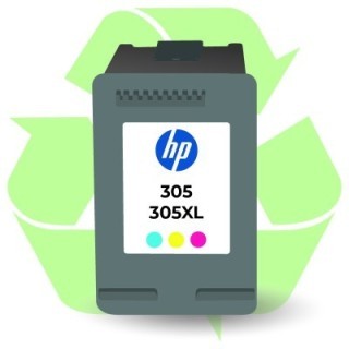 Rachat cartouche encre HP 305/305XL Couleur recyclée ou remanufacturée vide