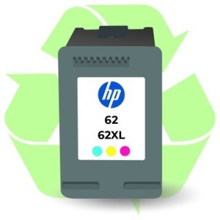 Rachat cartouche encre HP 62/62XL Couleur recyclée ou remanufacturée vide