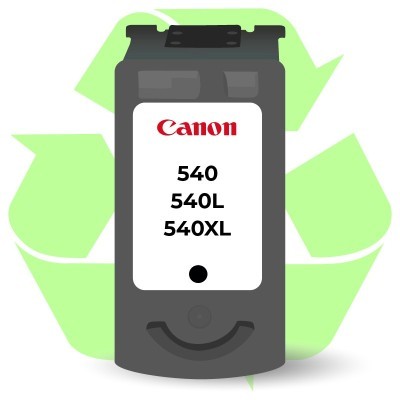 Rachat cartouche encre Canon PG 540/540XL Noir recyclée ou remanufacturée vide