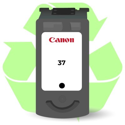 Rachat cartouche encre Canon PG 37 Noir recyclée ou remanufacturée vide