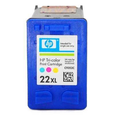Rachat cartouche encre HP 22 / 22XL Couleur - C9352A / C9352CE vide