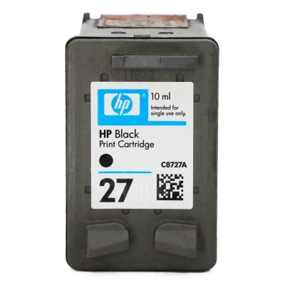 Rachat cartouche encre HP 27 Noir - C8727A vide