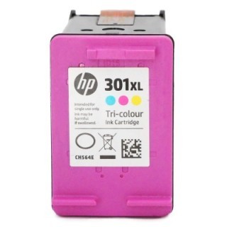 Rachat cartouche encre HP 301XL Couleur - CH564E vide