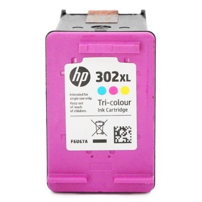 Rachat cartouche encre HP 302XL Couleur - F6U67A vide