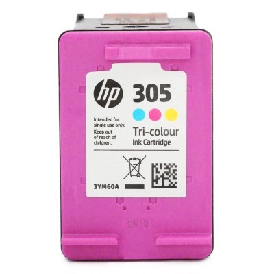Rachat cartouche encre HP 305 Couleur - 3YM60A vide