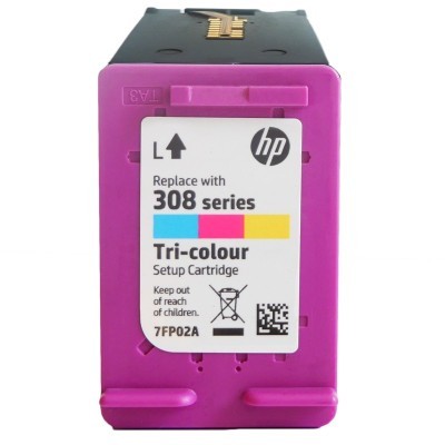 Rachat cartouche encre HP 308 Couleur - Setup, Instant Ink - 7FP02A vide